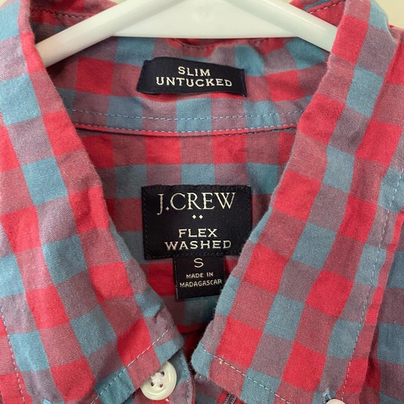 J Crew Flex Washed Slim Untucked Button Down Shirt Size Small - Picture 2 of 3